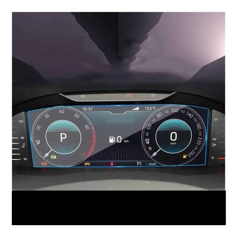 Instrumententafel Membran Für Skoda Für Rapid 2021 10,25 Zoll Auto Dashboard Instrument Display Gehärtetem Glas Schutz Film Displayschutzfolie von LTCZGRCI