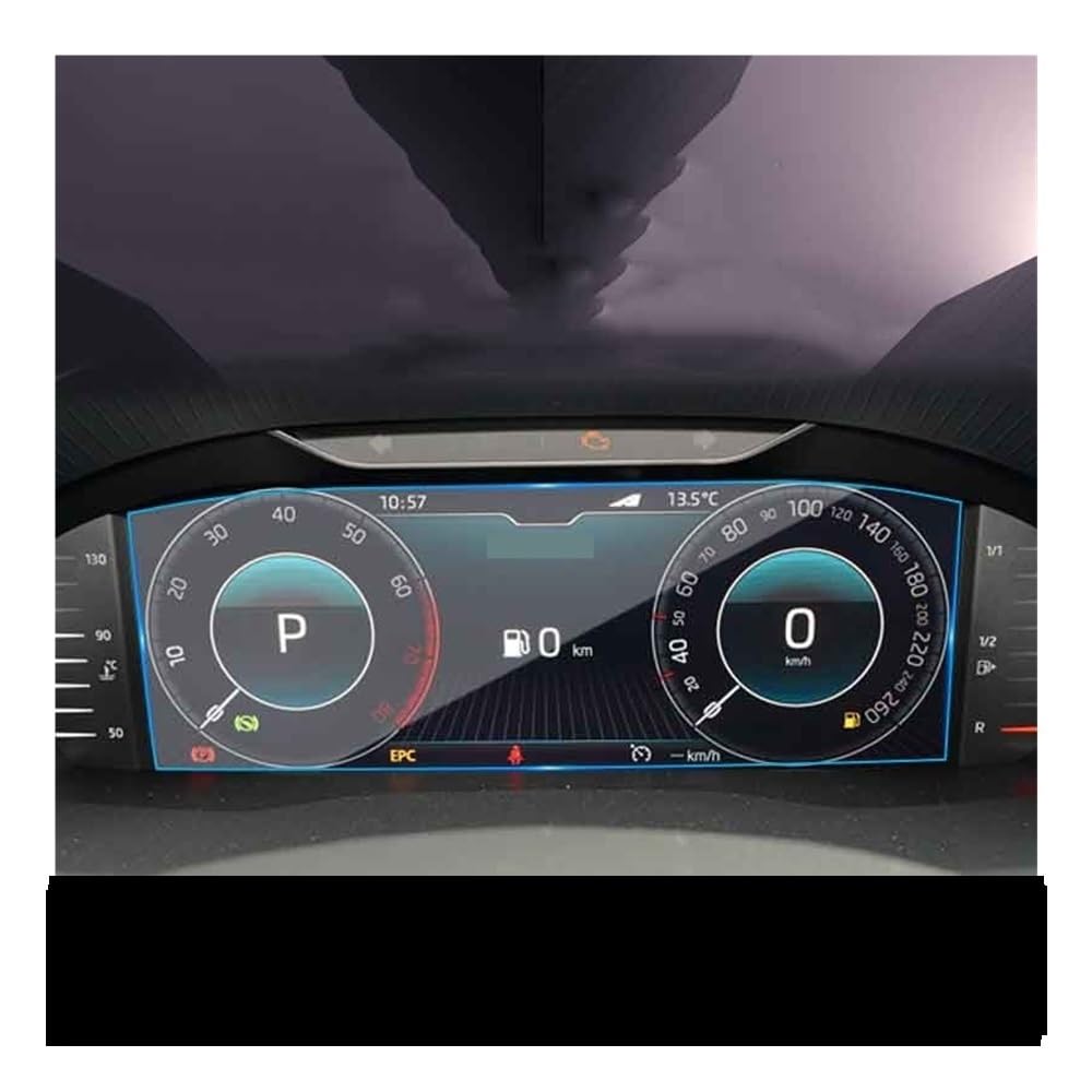 Instrumententafel Membran Für Skoda Für Rapid 2021 10,25 Zoll Auto Dashboard Instrument Display Schutz Film Displayschutzfolie von LTCZGRCI