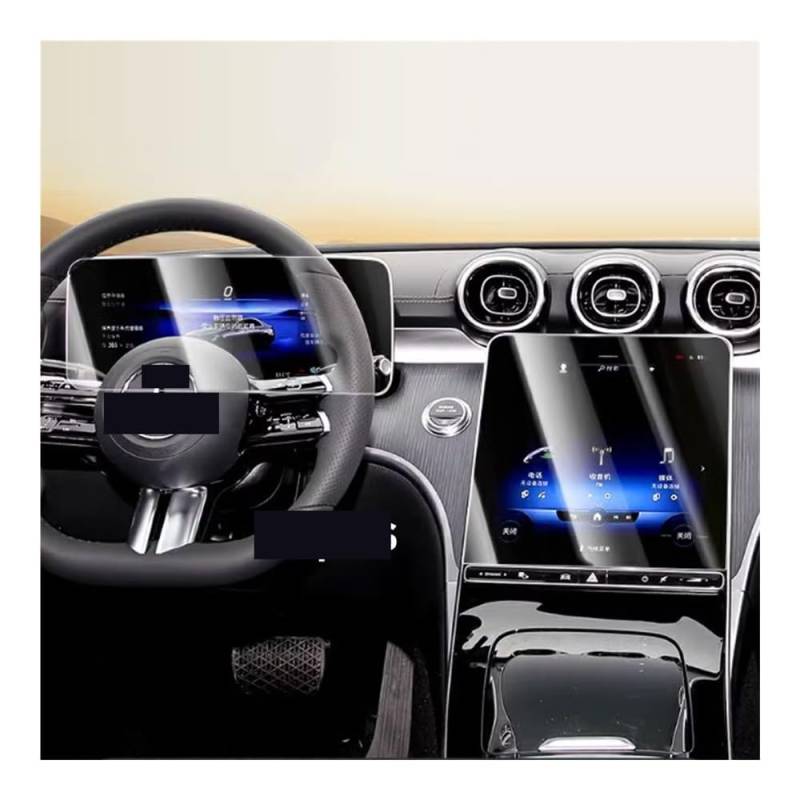 Instrumententafel Membran Gehärtetem Glas Schutz Für Benz Für C-Klasse Für C220d Für C200 2022 Auto Auto GPS Navigation Instrument Film Displayschutzfolie von LTCZGRCI