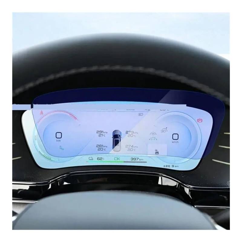 Instrumententafel Membran Gehärtetem Glas Screen Protector Film Für BYD Für Tang 2021-2023 Auto Instrument Dashboard Monito Schutz Film Displayschutzfolie von LTCZGRCI