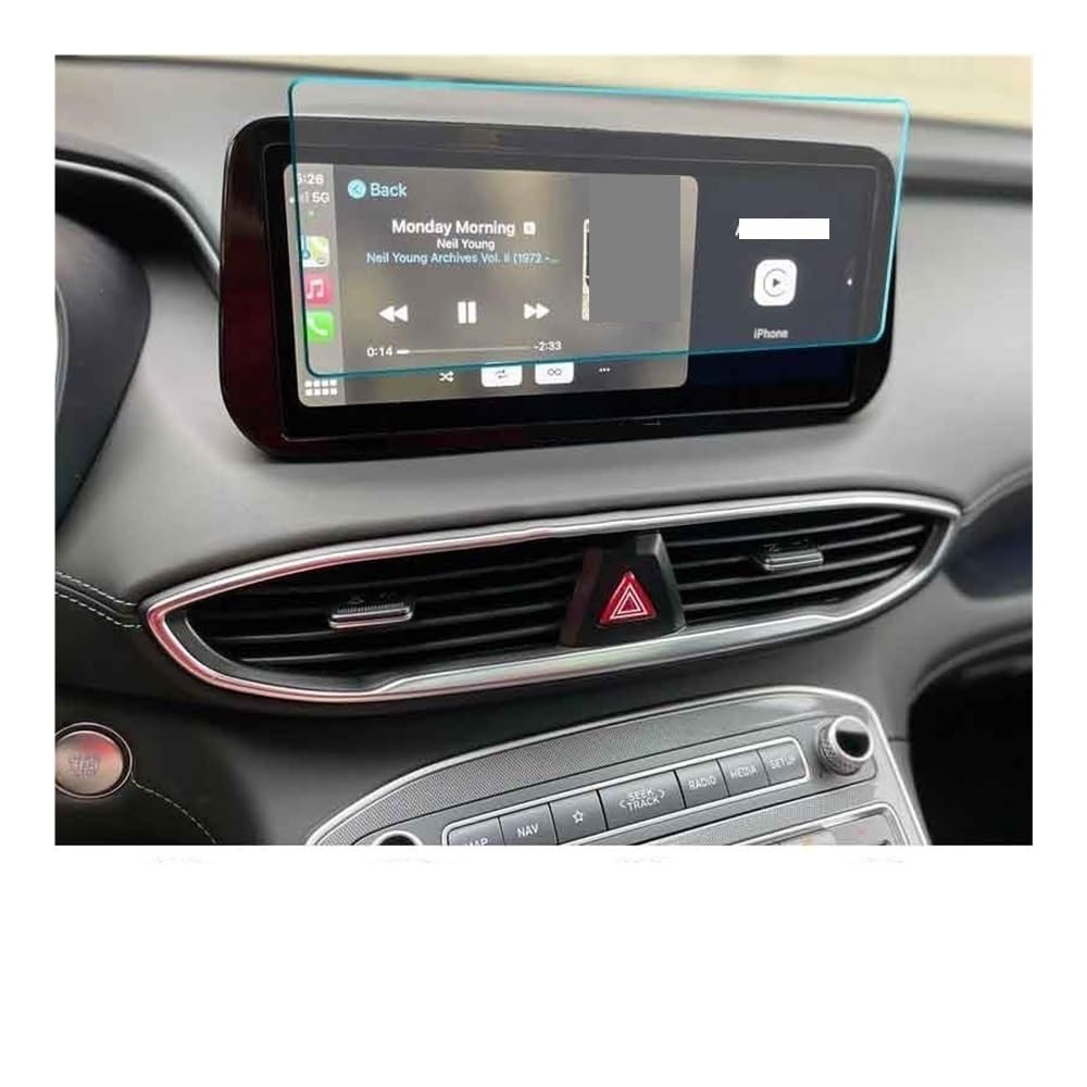 Instrumententafel Membran Schutzfolie Armaturenbrett Schutz für Hyundai für Santa Fe TM 2021 10,25 Zoll Auto Navigtion GPS Displayschutzfolie von LTCZGRCI