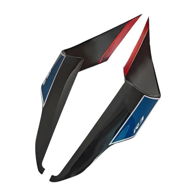 LTCZGRCI Motorrad Flügel Für YZF R3 2019-2023 Motorrad Hinten Verkleidung Seite Air Guide Feste Flügel Komponente Körper Hinten Seite Panel Spoiler Motorrad Winglets von LTCZGRCI