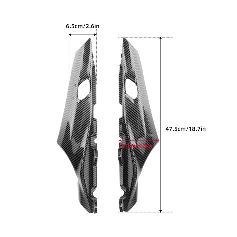 LTCZGRCI Motorrad Flügel Hinten Passagier Sitz Gugel Seite Panel Verkleidung Abdeckung Für MT-09 Für SP 2022 Für MT09 2021-2023 Motorrad Zubehör Verkleidung Rahmen Motorrad Winglets von LTCZGRCI