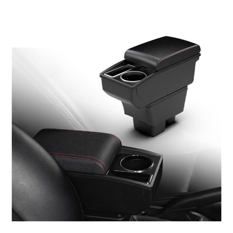 Mittelkonsole Armlehne Für Skoda Für Fabia 2 Center Console Storage Box Armlehne Mit Getränkehalter Auto Armlehne Box von LTCZGRCI