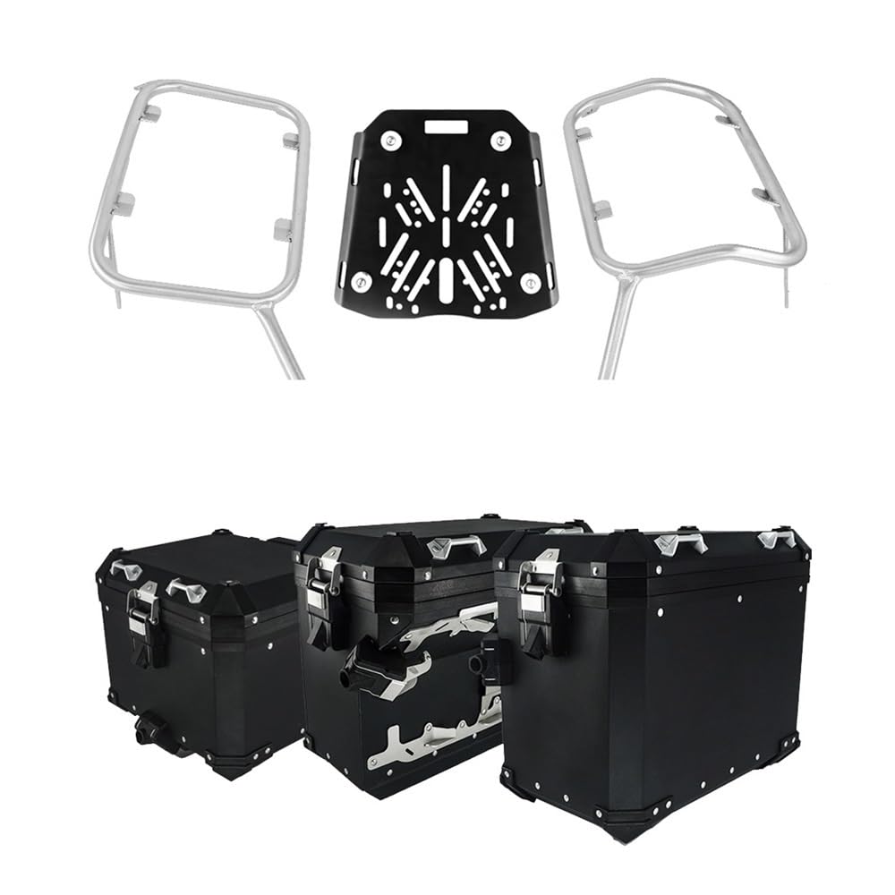 Motorrad-Gepäckträger Packtaschen Box Rahmen Rack Fall Für Be&Nelli Für TRK-502X Motorrad Seite Halterung Hinten Box Gepäck Satteltasche Stamm von LTCZGRCI