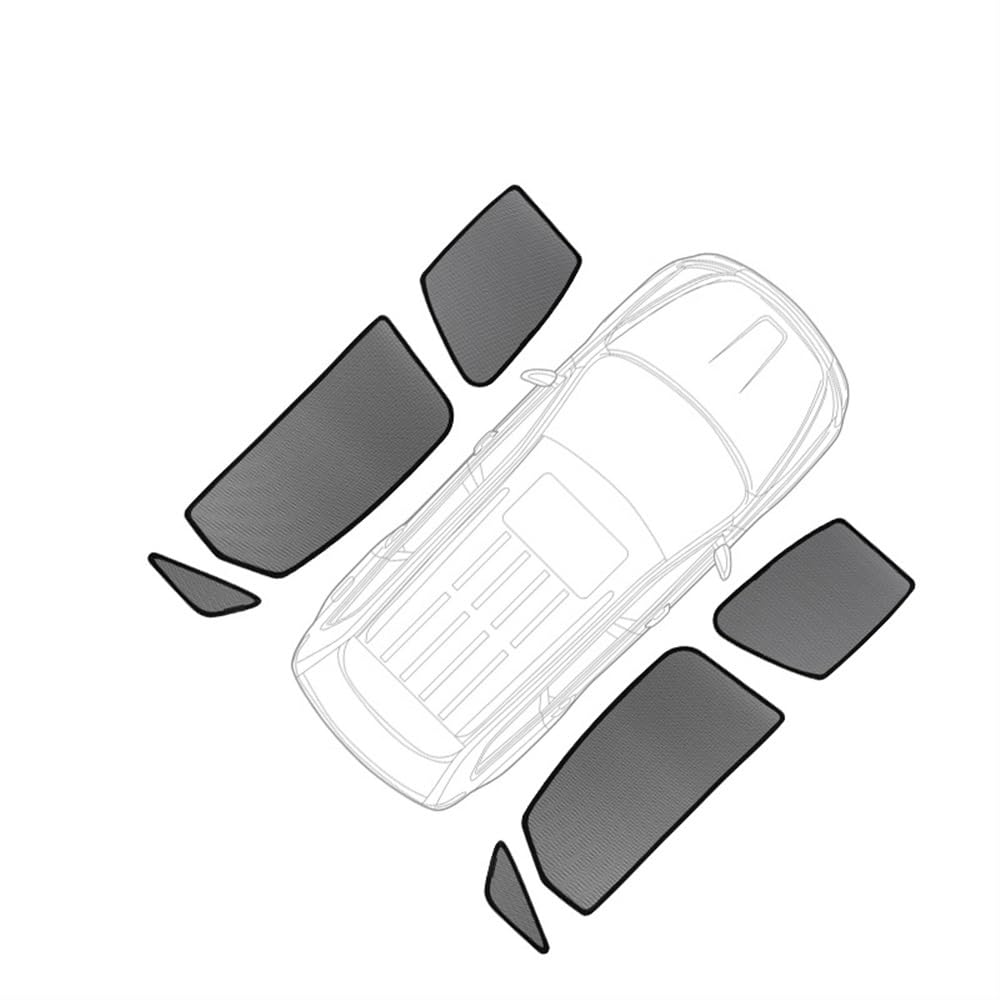 Sonnenblende Auto Netz Für Ford Für Everest 2015-2022 Auto Sonnenschutz Schild Magnetische Frontscheibe Blind Vorhang Hinten Seite Fenster Sonnenschutz Visier Frontscheibenabdeckung von LTCZGRCI