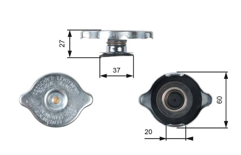 LTD Verschlußdeckel, Kühler MERCEDES-BENZ LTD-1245000406 1245000106,2025000406,A1245000406 1235010215,1245010515,A1245000106,A1295000006,A2025000406 von LTD