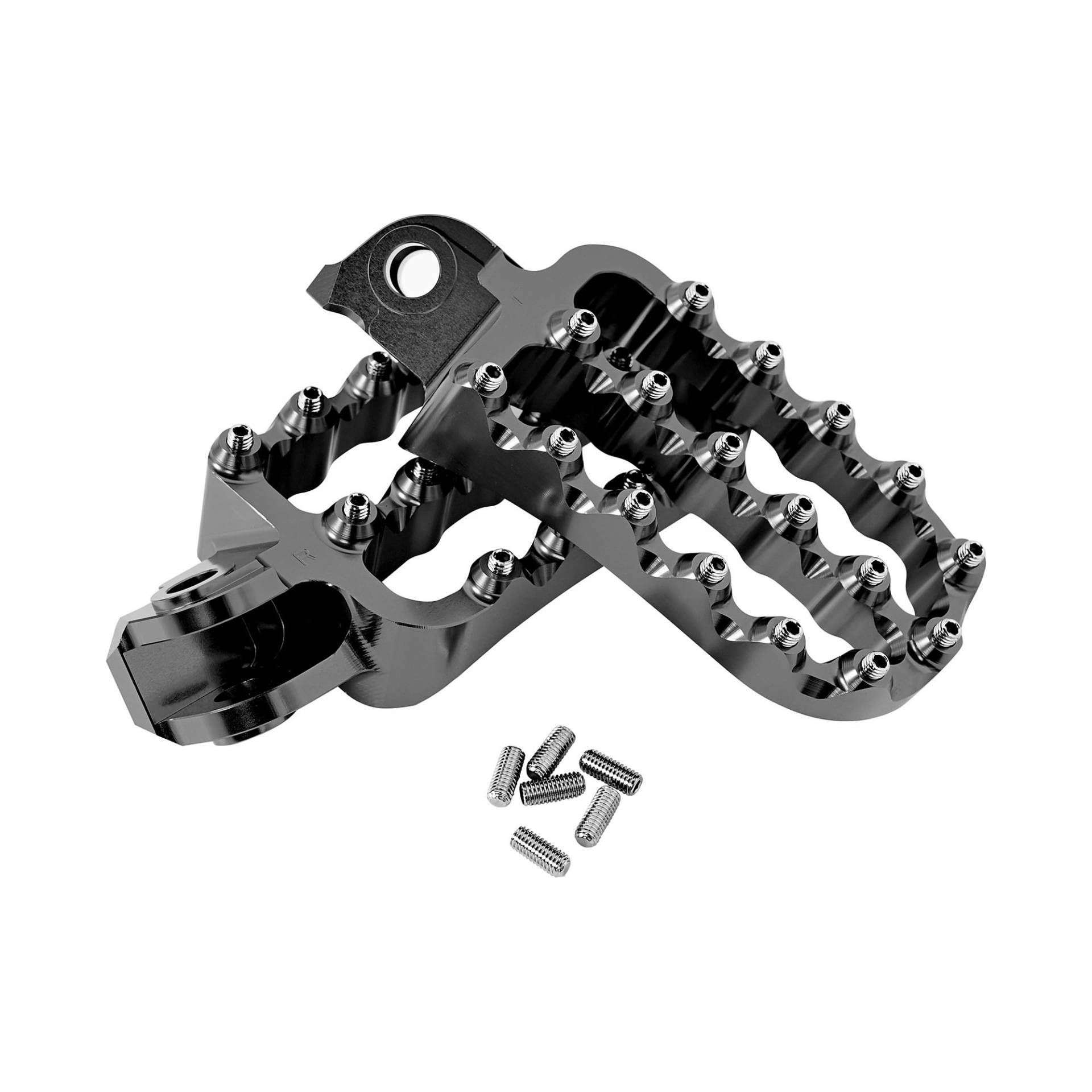 LTIENBST Aluminium Fußstütze Fußrasten Fußrasten Pedale Pads Compatible with KTM 690 Enduro/R 2008-2022,790 Adventure/R,890/950 Adventure,See Fitment，Orange von LTIENBST