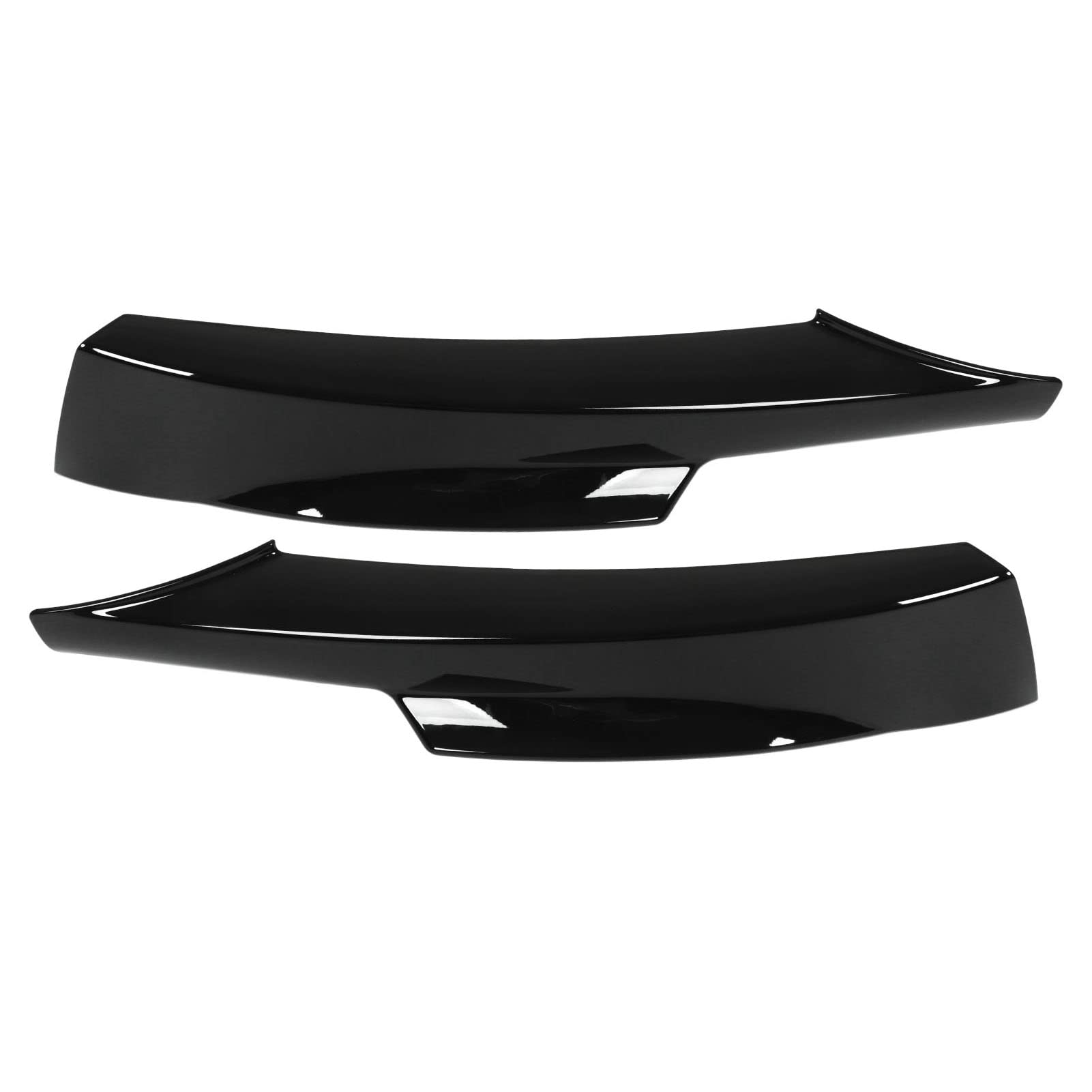 1 Paar Frontstoßstangenlippen-Kinnsplitter, Frontstoßstangenlippen-Zierspoiler, glatter flexibler Ersatz für 3er E90 M Tech LCI 320i 330i 2009–2012 (Glossy Black) von LTSQIN