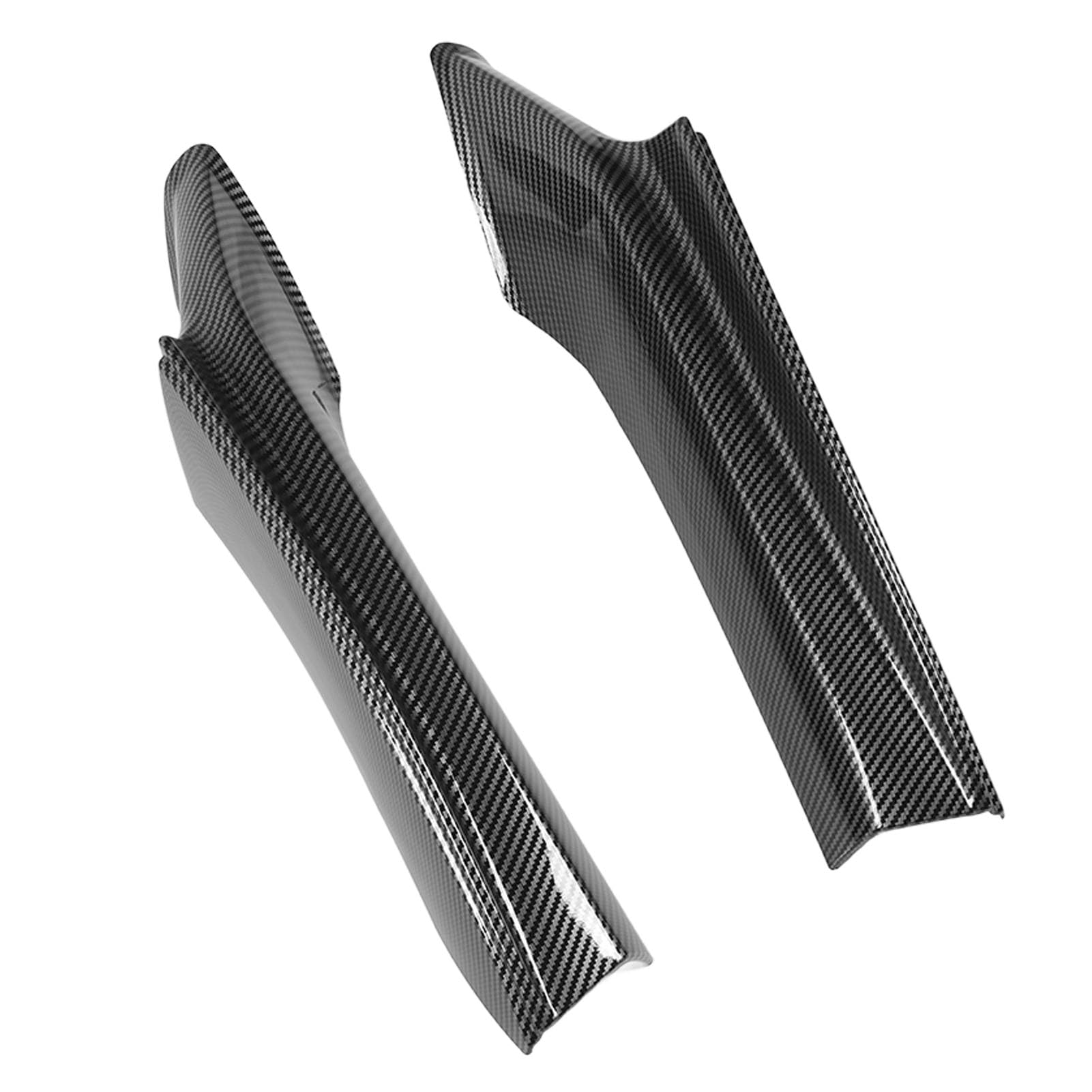 2 Stück Frontstoßstangen-Lippenspoiler-Splitter, Frontstoßstangen-Lippensplitter-Schutz, Stoßstangen-Ecksplitter-Body-Kit, Ersatz für 5er F10 F11 M Sport 2010 bis 2016 (Kohlefaserdruck) von LTSQIN