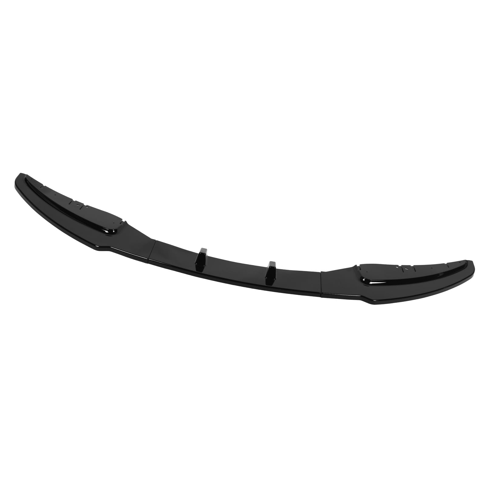 3 Stück Frontstoßstangen-Lippenspoiler-Splitter, Frontstoßstangen-Lippe, Frontstoßstangen-Spoiler-Lippe, Luft-Kinn-Splitter für 1er E81 E82 E87 E88 LCI Standard Edition 2008 bis (Glänzendes Schwarz) von LTSQIN