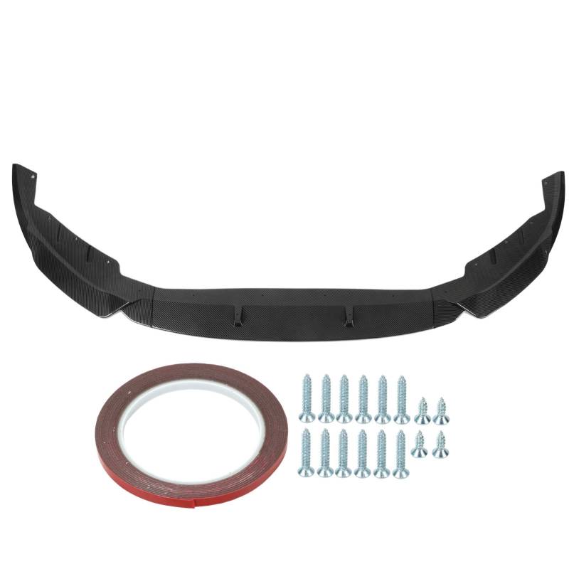 3-teiliges Frontstoßstangen-Lippenspoiler-Set, Frontstoßstangenspoiler, Frontstoßstangenschutz, aerodynamisch, für 5er-Serie G30 G31 520i 525i 530i ab 2021 (Carbon Fiber Pattern) von LTSQIN