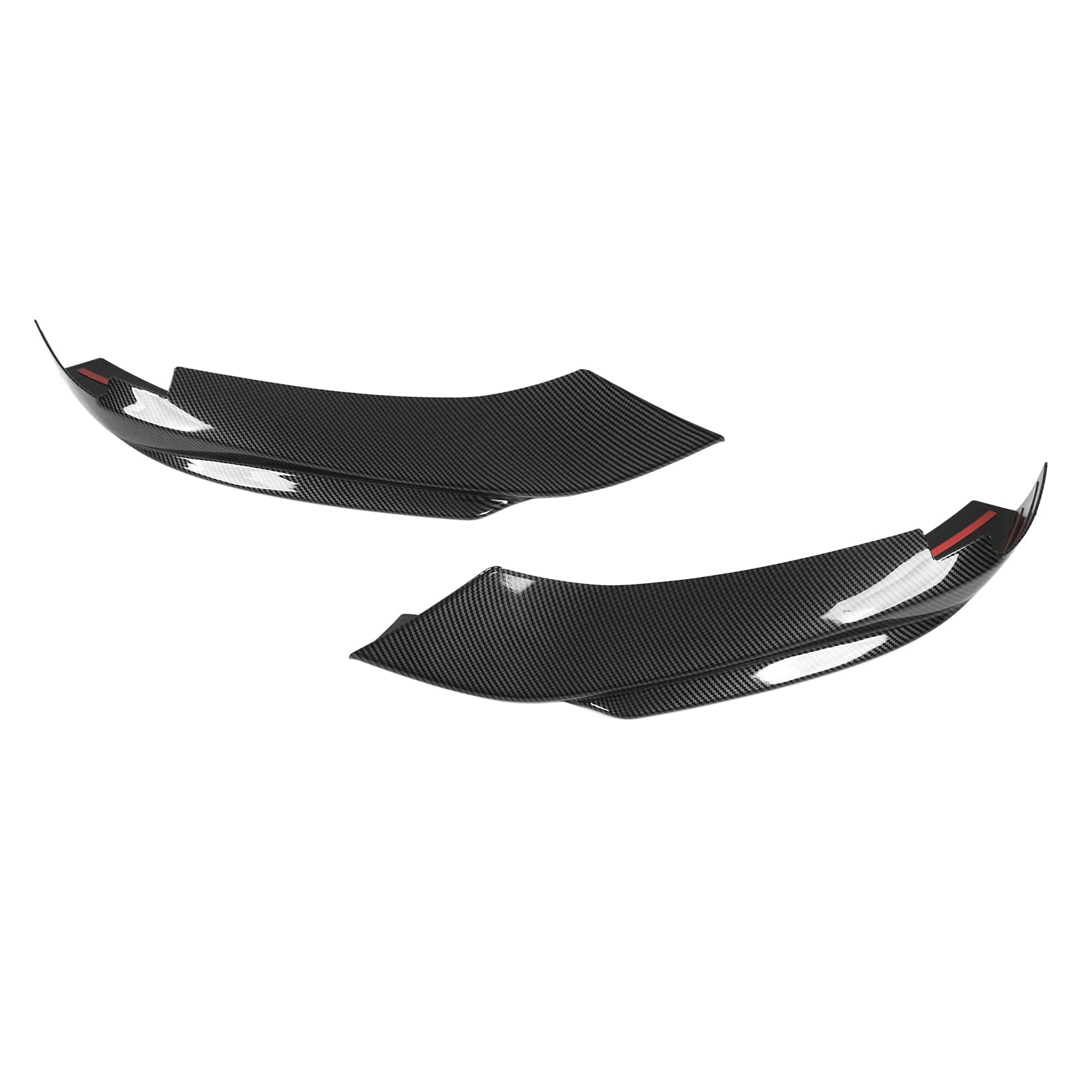 Auto-Frontstoßstangen-Lippenspoiler, 1 Paar Frontstoßstangen-Lippenspoiler im Kohlefaser-Stil, Ersatz für 4er-Serie F32 F33 F36 M Sport 2014–2020 von LTSQIN