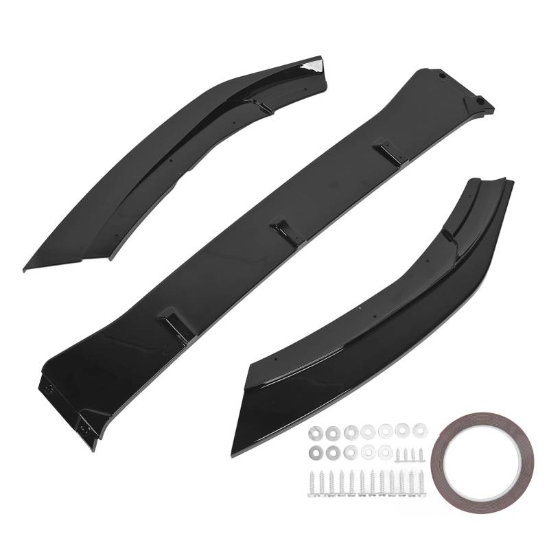 Frontstoßstangen-Lippenspoiler-Splitter, Frontstoßstangen-Lippenspoiler, kratzfester Performance-Stoßstangenlippen-Kinndiffusor, für RS MK3 2015 bis 2018 (Glossy Black) von LTSQIN