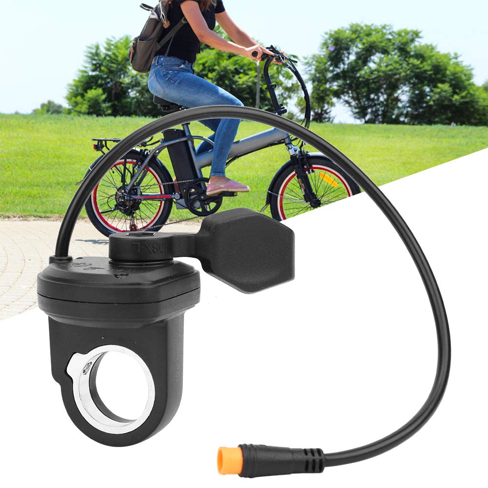 LTSQIN Daumen-Gasgriff, Fahrrad-Gaszug-Griffgriff, Gas-Assist-Kit 108x/L E-Bike, linker elektrischer Daumen-Gasgriff, wasserdichter Anschluss von LTSQIN