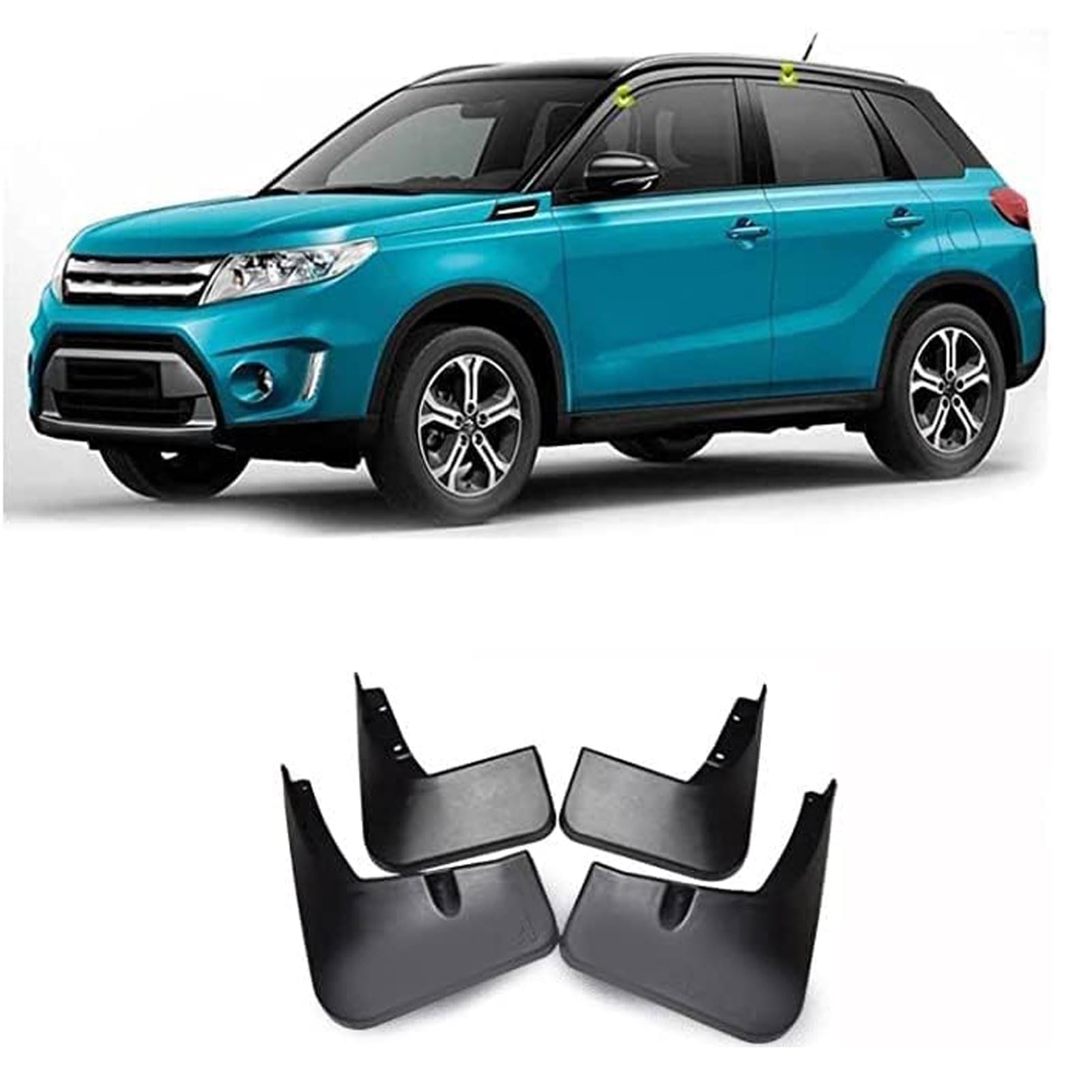 4 Stück Auto Schmutzfänger für Suzuki Vitara 2016-2023, Vordere Hintere Kotflügel Spritzschutz Mud Flaps, Auto Styling Zubehör von LTSRLL