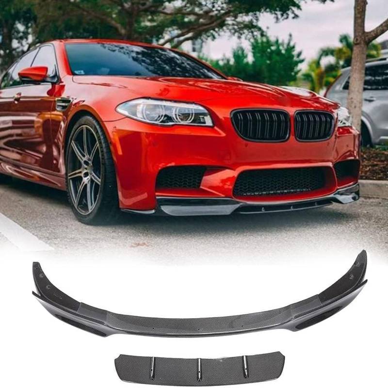 Auto Frontspoiler für BMW 5 Series F10 M5 Sedan 2012 2013 2014 2015 2016, Frontstoßstange Spoiler Lip Splitter Diffusor, Auto Frontlippe Body Kit Zubehör von LTSRLL