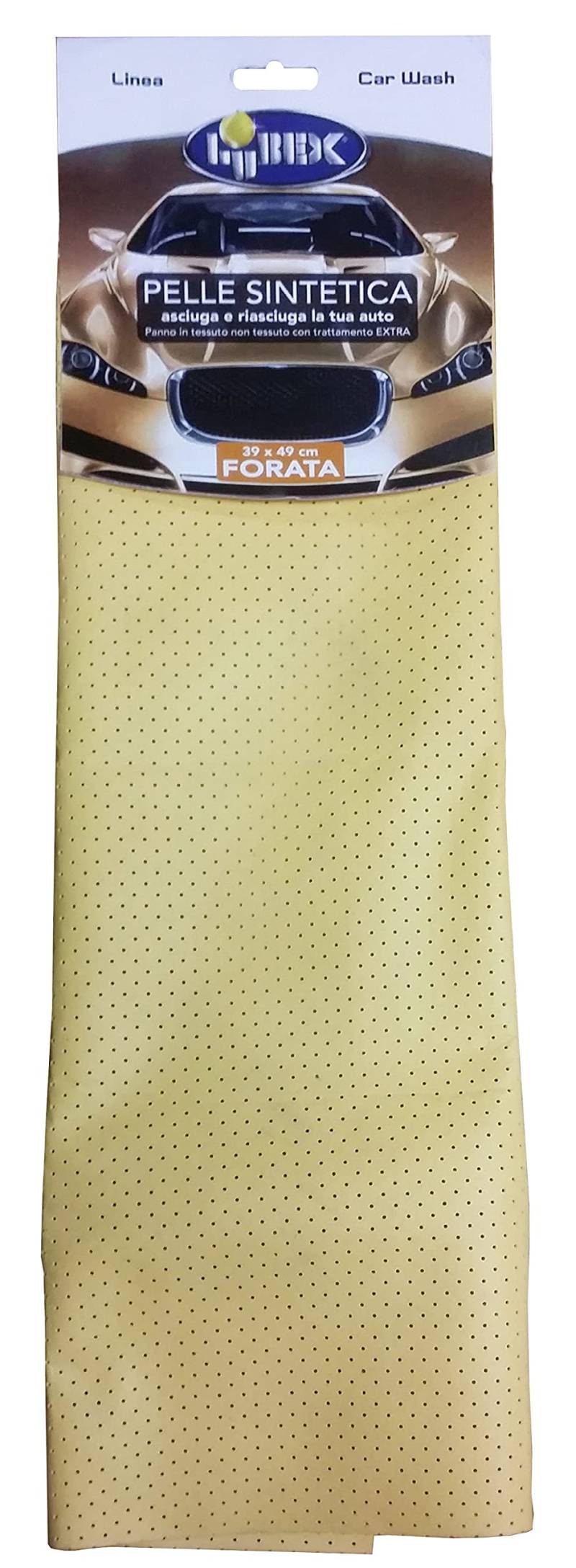 LUBEX 14555 gelochtes Synthetikleder, trocknet Ihr Auto, Maße 39 x 49 cm, neutral von LUBEX