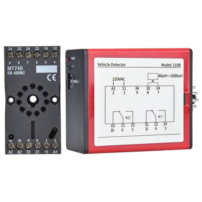 Fahrzeugdetektor, Interner Schaltkreis mit Hochwertigen Elektronischen Komponenten, Breite Verwendung auf Parkplätzen, NW-Schleifendetektor-Fahrzeugsensor mit Reset-Schalter, von LUCKDANO