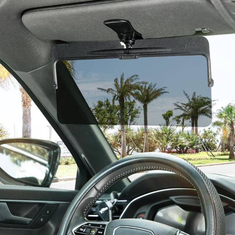 Car Sun Visor with Polarized Glare Protection, Auto Sonnenblende Verlängerung, Frontscheibe-Sonnenschutz, Sonnenblende Blendschutz Polarisierte Sonnenschutz für Auto, LKW von LUCKKY