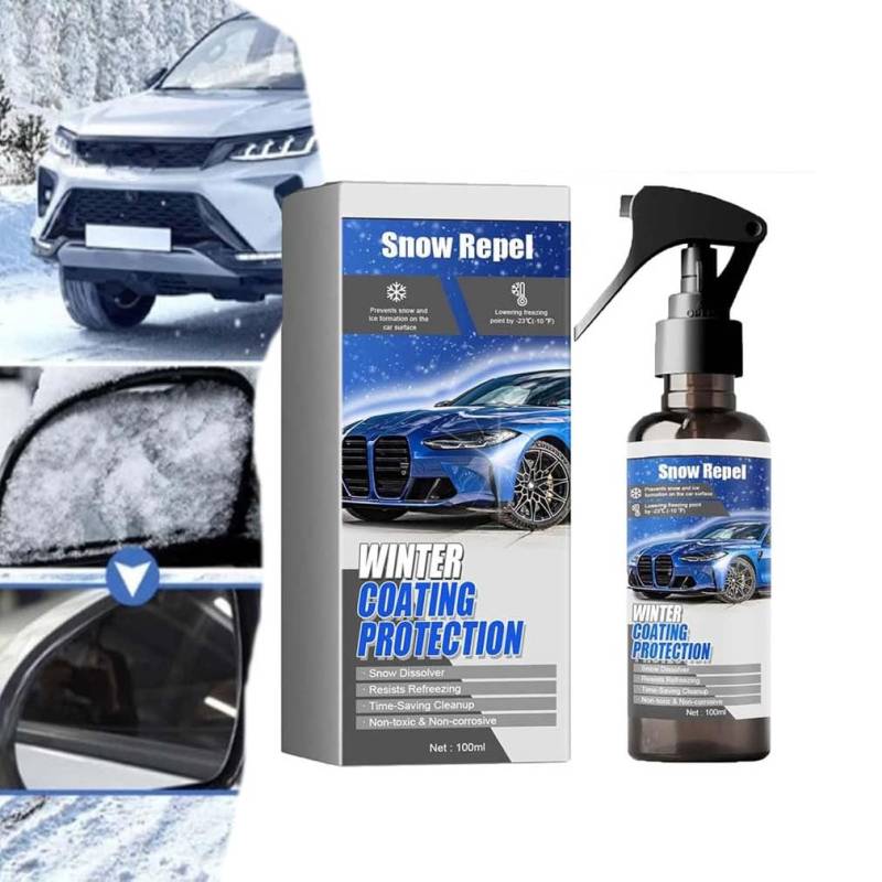 Car Windshield Snow Melting Coating Spray, Enteiserspray Auto Scheibe, Scheibenenteiser Spray, Enteisungsspray, Auto Schneeschmelzspray Enteisungsmittel, Effektiver Scheiben Enteiser Für Auto (1) von LUCKKY