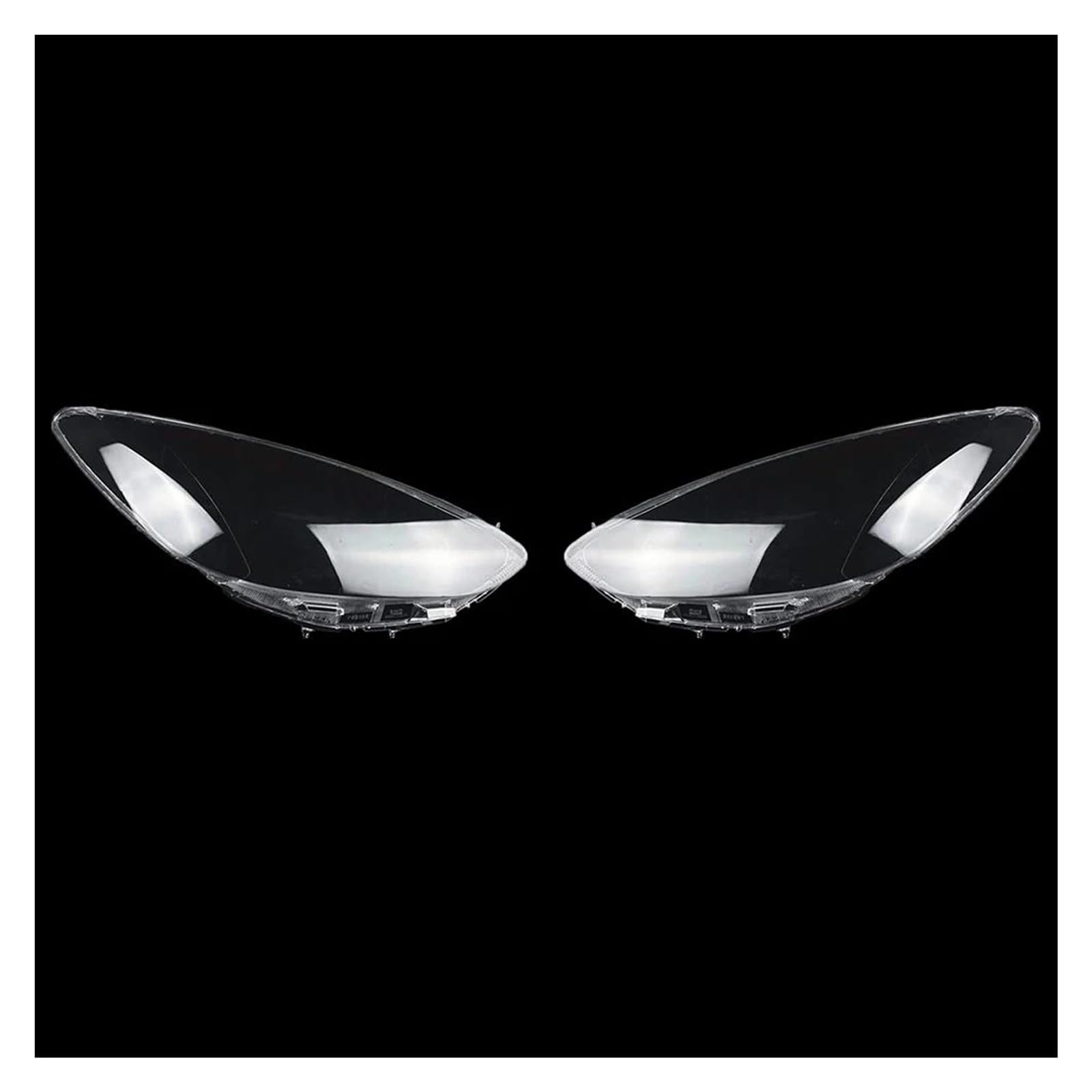 Für Mazda 2 M2 2007 - 2012 Autoscheinwerferabdeckung, transparenter Lampenschirm, Lampe, Scheinwerferschale, transparente Scheinwerferabdeckung (1 Paar) von LUEVYM