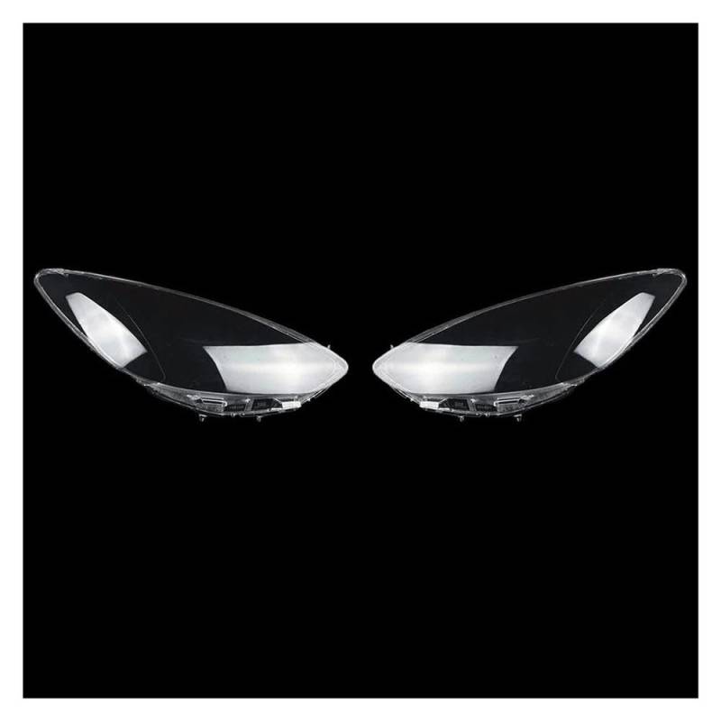 Für Mazda 2 M2 2007 - 2012 Autoscheinwerferabdeckung, transparenter Lampenschirm, Lampe, Scheinwerferschale, transparente Scheinwerferabdeckung (1 Paar) von LUEVYM