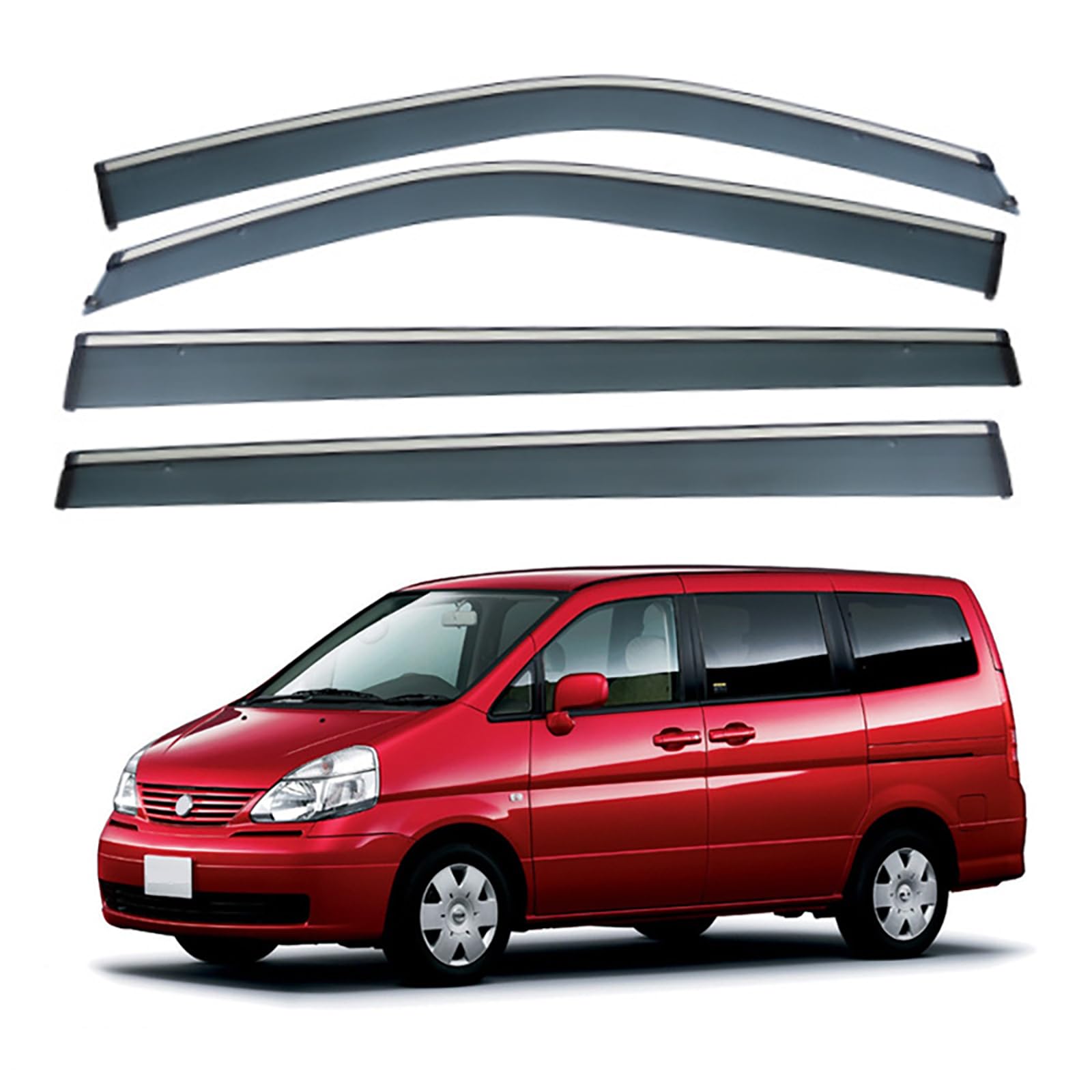 Auto-Windabweiser für Nissan Yumsun 2007–2010, Autofenster-Regenschutz, Abwehrbleche, Sonnenblenden, Zubehör von LUGIWN