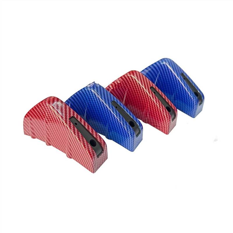 Auto Heckspoiler Flügel Farbe Universal Kohlefaser Rot / Blau Auto Modifizierter Heckstoßstangendiffusor Spoiler ABS Heckstoßstangenlippendiffusor Antikollision Auto Heckspoiler ( Farbe : Carbon fiber von LUIBER