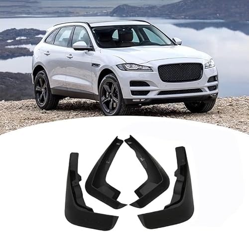 4 Stück Auto Schmutzfänger für Jaguar F-PACE FPACE 2013-2022, Vorne und Hinten Spritzschutz Spritzfest Dekoration Auto Styling Zubehör von LUISAS