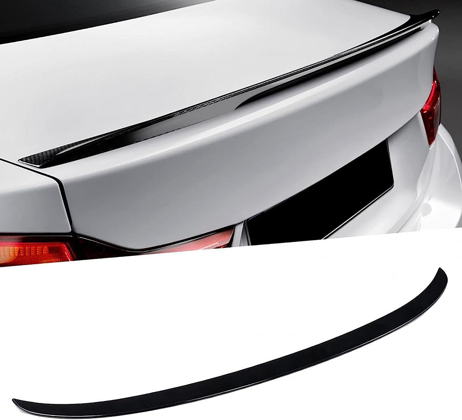 Auto ABS Carbon Fiber Heckspoiler, für BMW 4 Series F32 Coupe 2014+ Kunststoff Heckflügel lippe Kofferraum Spoiler Flügel von LUISAS