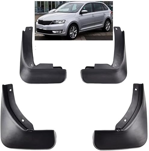 4 Stücke Auto Schmutzfänger für Skoda Rapid Spaceback Hatchback2013 2014 2015 2016 2017 2018, Auto Kotflügel Vorne und Hinten Spritzschutz Protection Zubehör von LUMZAG