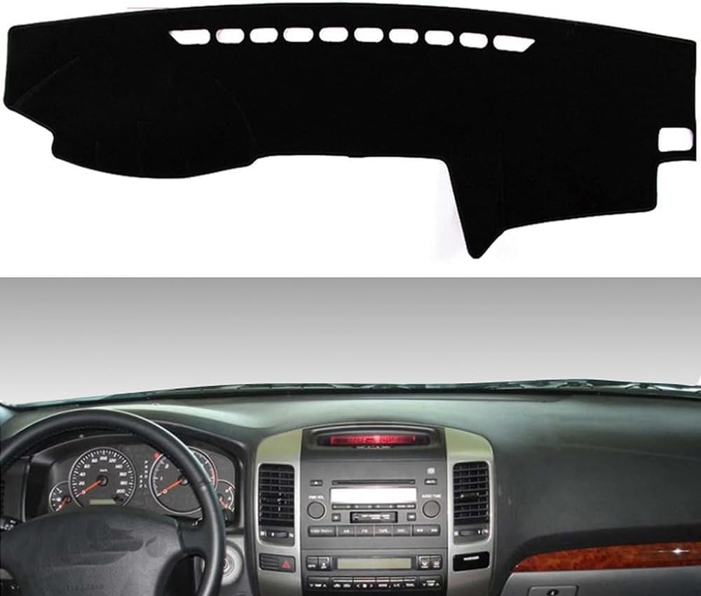 LUMZAG Auto Armaturenbrett Abdeckung Matte für Toyota Land Cruiser Prado j120 2003-2009, Anti-Rutsch Staubschutz Dashmat Pad Sun Shade Pad Interior Zubehör,A-LHD von LUMZAG