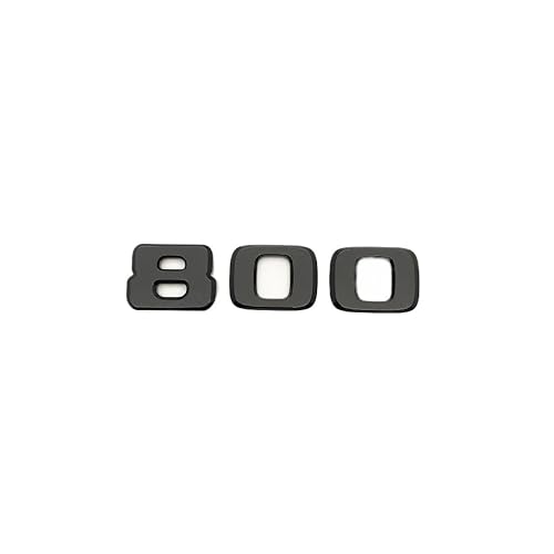 LUNCHS Glänzende Schwarze Buchstaben 550G 4X4 850 550 D35 B40 D6S B63 Emblem kompatibel for Mercedes Benz Brabus G Auto Kotflügel Kofferraum hinten W464 Logo Aufkleber (Color : 800, Size : Glossy Bl von LUNCHS