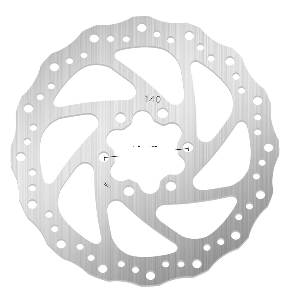 Bremsscheibe 203 mm/180 mm/160 mm/140 mm 6 Zoll Edelstahl -Rotorscheibenbremse for MTB Mountain Road Cruiser Fahrradfahrradteile Bremsscheiben(004-140) von LUOKEKE