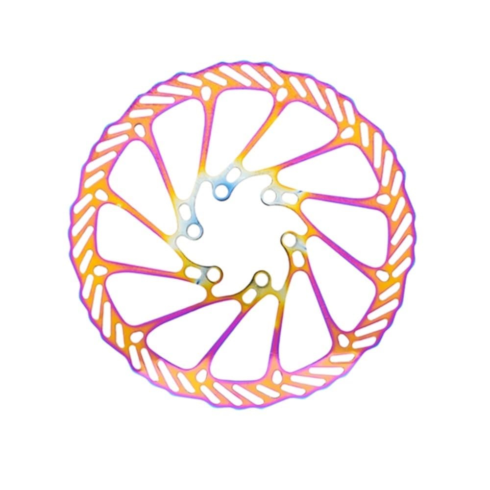 Bremsscheibe Radscheibenbremsrotor MTB Mountain Bicycle Hydraulikscheibenbremsen Rotoren 160 mm 180 mm 203 mm Bremsscheiben(Rainbow 160mm) von LUOKEKE
