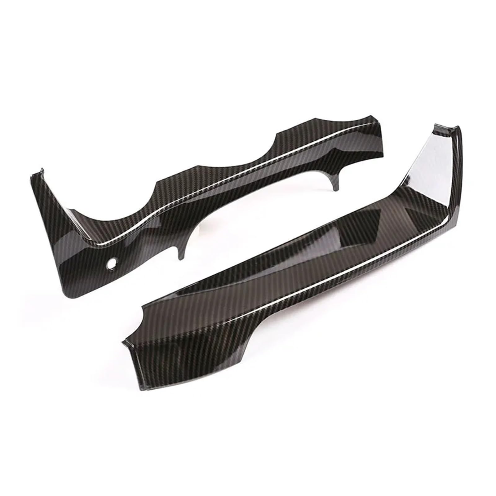 LUOWEINA 2 Stück Auto-Lenkradabdeckung Dekor passend for Mercedes Benz C-Klasse W204 2011–2013 Instrumententafel im Carbonfaser-Stil Lenkradrahmenschutz von LUOWEINA