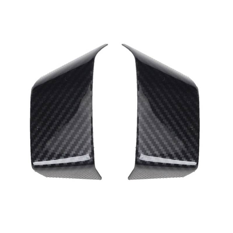 LUOWEINA 2 Stücke Lenkrad Panel Abdeckung Trim Dekoration Fit for Nissan Tiida RHD 2005-2010 Auto Carbon Faser Rahmen Aufkleber Lenkradrahmenschutz von LUOWEINA