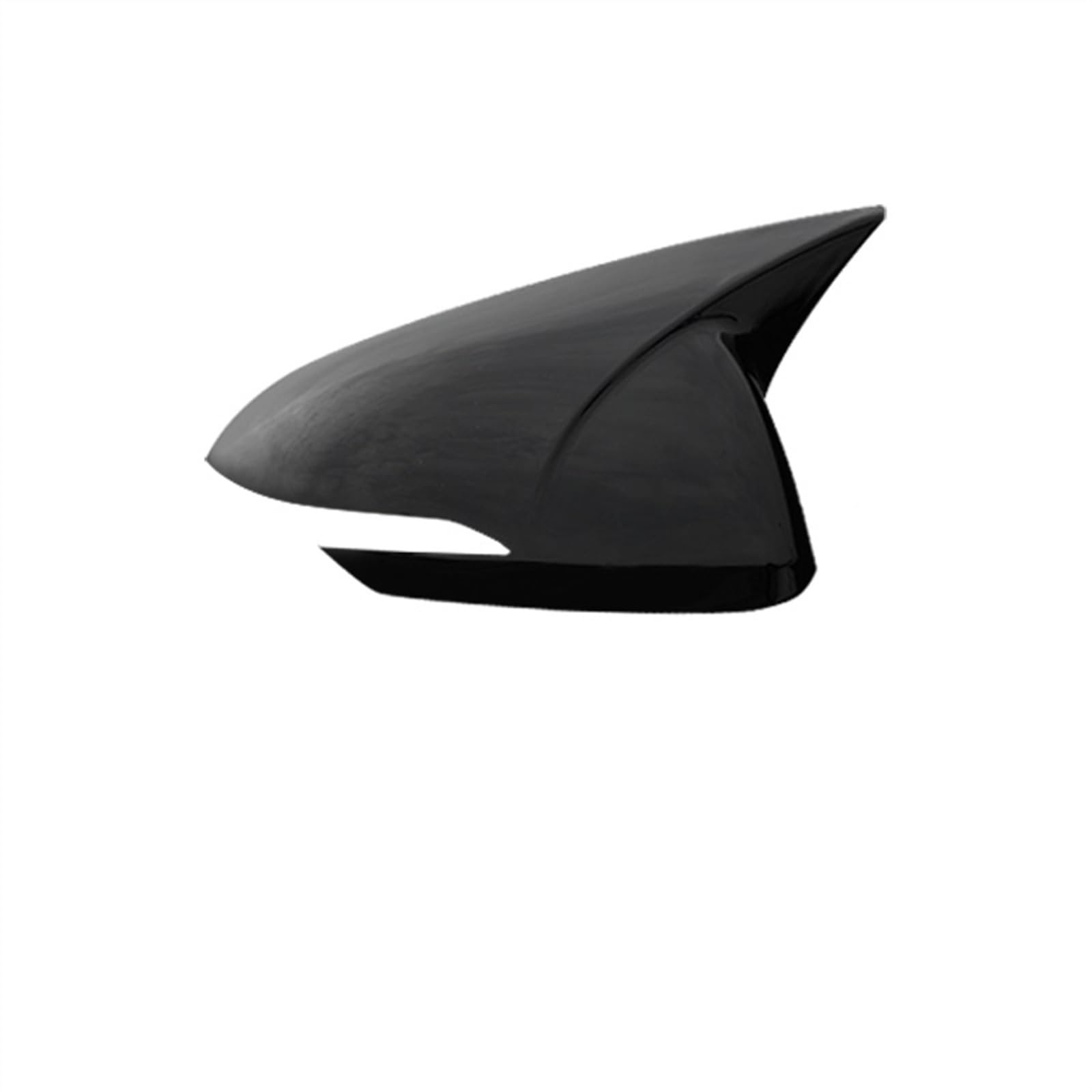 LUOWEINA 2Pcs Auto ABS Außen Horn Form Rückspiegel Abdeckung Trim Aufkleber Dekoration Fit for Hyundai Elantra AD 2016-2020 Autospiegelabdeckung(Black-Right) von LUOWEINA