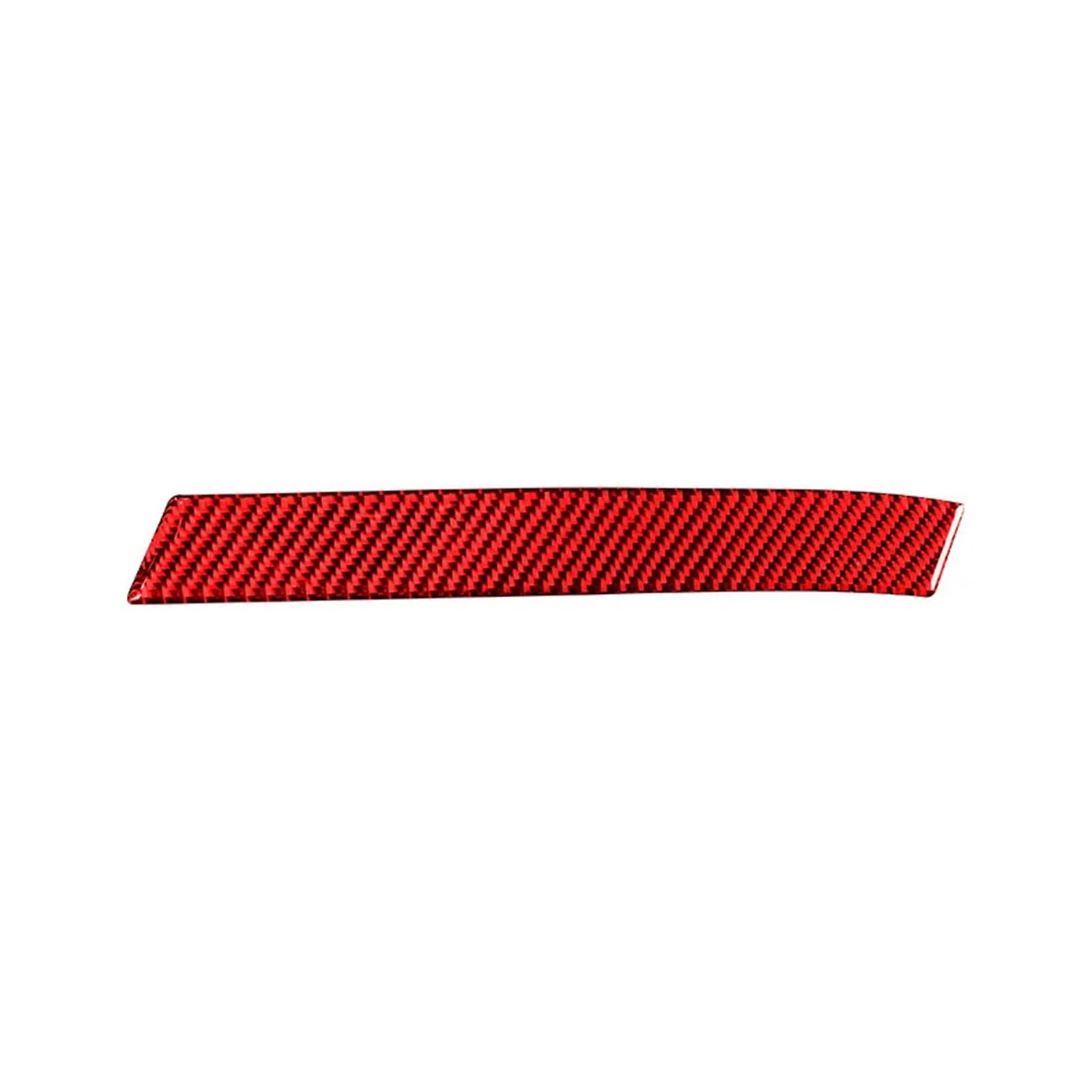 LUOWEINA Aufkleber for die Co-Pilot-Türgriffverkleidung, passend for Nissan 350Z 2006–2009, Linkslenker, Auto-Innenausstattung, Kohlefaser Co-Pilot Zieraufkleber Armaturenbrett(Red) von LUOWEINA