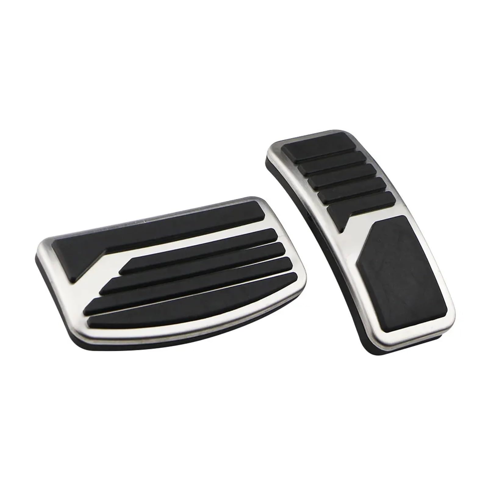 LUOWEINA Auto-Bremspedalabdeckung, passend for Mitsubishi, Outlander 2006–2021, passend for Outlander, PHEV 2018–2021, Autopedale aus Edelstahl Fußpedal-Auflagehülle(AT 2Pcs) von LUOWEINA