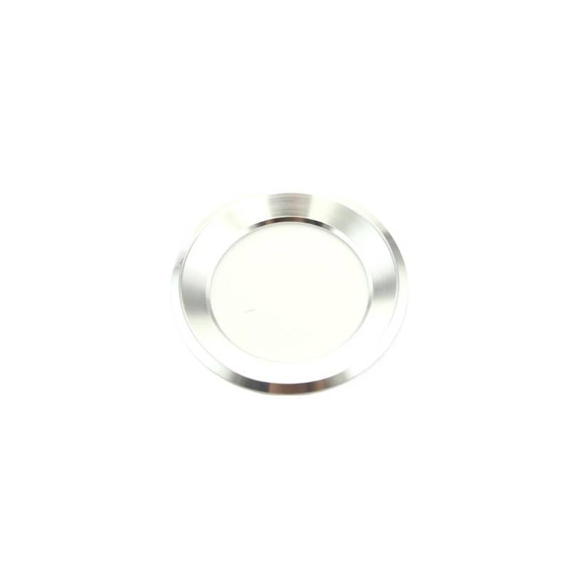 LUOWEINA Auto-Lenkrad-Abdeckungs-Ordnungsaufkleber, passend for Volkswagen, passend for Tiguan, L-Auto-Aluminium, guter Logo-Ring Lenkradrahmenschutz(Silver) von LUOWEINA