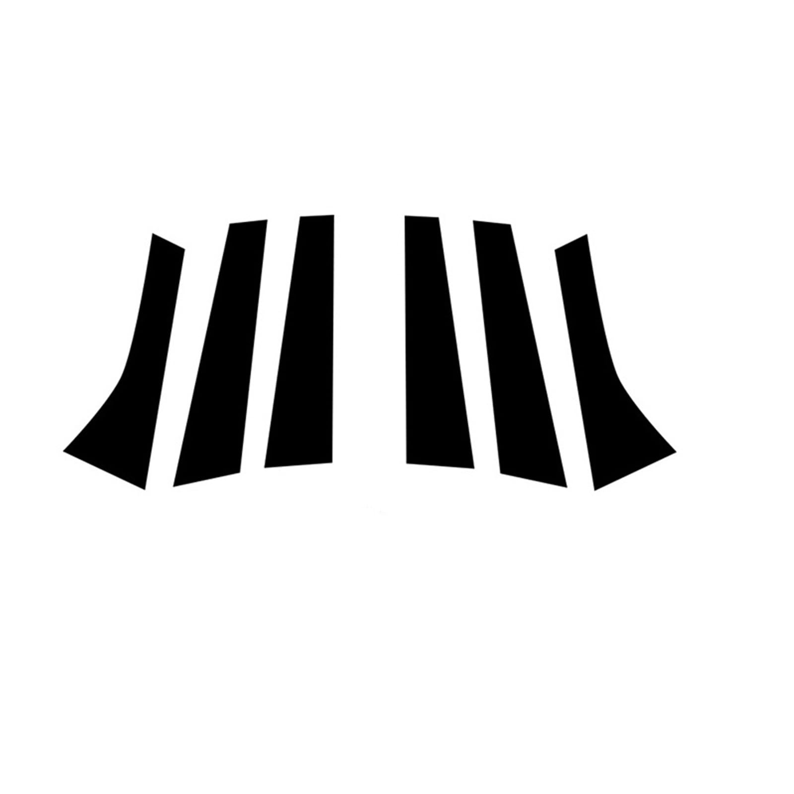 LUOWEINA Auto-Säulenbeiträge, Tür- und Fensterverkleidungs-Abdeckungs-Kits, passend for Ford Mondeo MK4 2008 2009 2010 2011–2013, BC-Säulenaufkleber Türsäulenverkleidungen von LUOWEINA