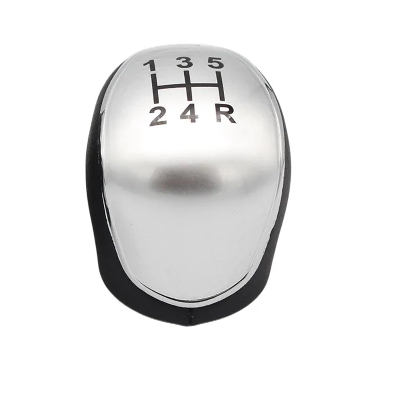 LUOWEINA Auto-Schaltknauf-Manschette, passend for Ford Mondeo 4 Mk4 IV 2007–2014, Staubschutzkappe, Gehäusekragen Schaltsackabdeckung(5 Speed Silver Knob) von LUOWEINA