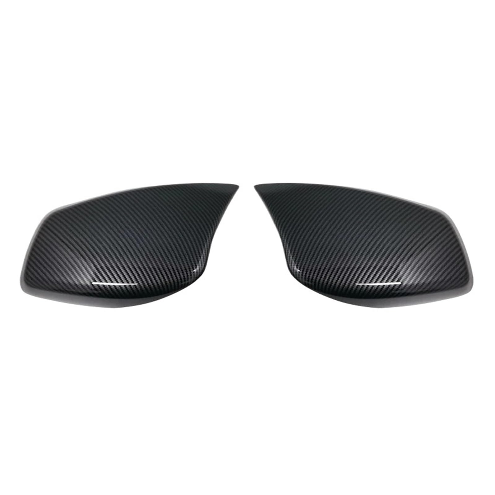 LUOWEINA Auto-Seitenspiegelabdeckung, passend for BMW, E60 E61 E63 E64 5er-Modell 2004–2008, Kohlefaser-Rückspiegel-Kappen for Rückspiegel Autospiegelabdeckung(Carbon One Pair) von LUOWEINA