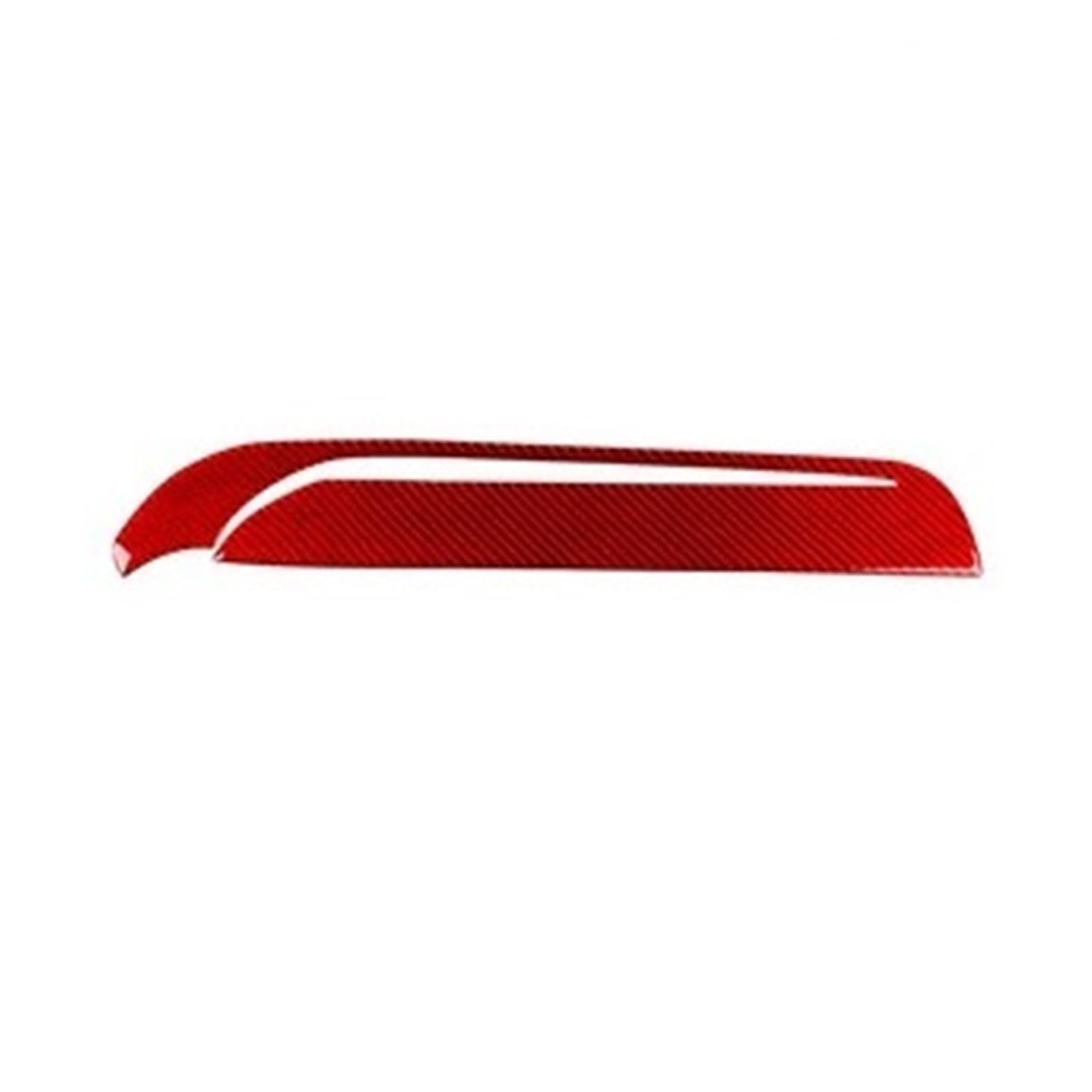 LUOWEINA Co-Pilot-Instrumententafel-Aufkleber, passend for Dodge, Durango 2011-2020, Zierleistenabdeckung aus Kohlefaser, dekoratives Auto-Innenzubehör Co-Pilot Zieraufkleber Armaturenbrett(Red) von LUOWEINA