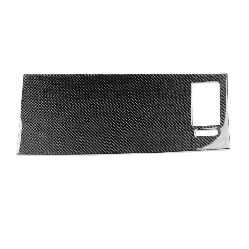 LUOWEINA Co-Pilot-Instrumententafel-Aufkleber, passend for Mazda, CX9 CX-9 2010-2015, Carbonfaser-Zierleiste, Auto-Innenausstattung, dekorativ Co-Pilot Zieraufkleber Armaturenbrett(Black LHD) von LUOWEINA