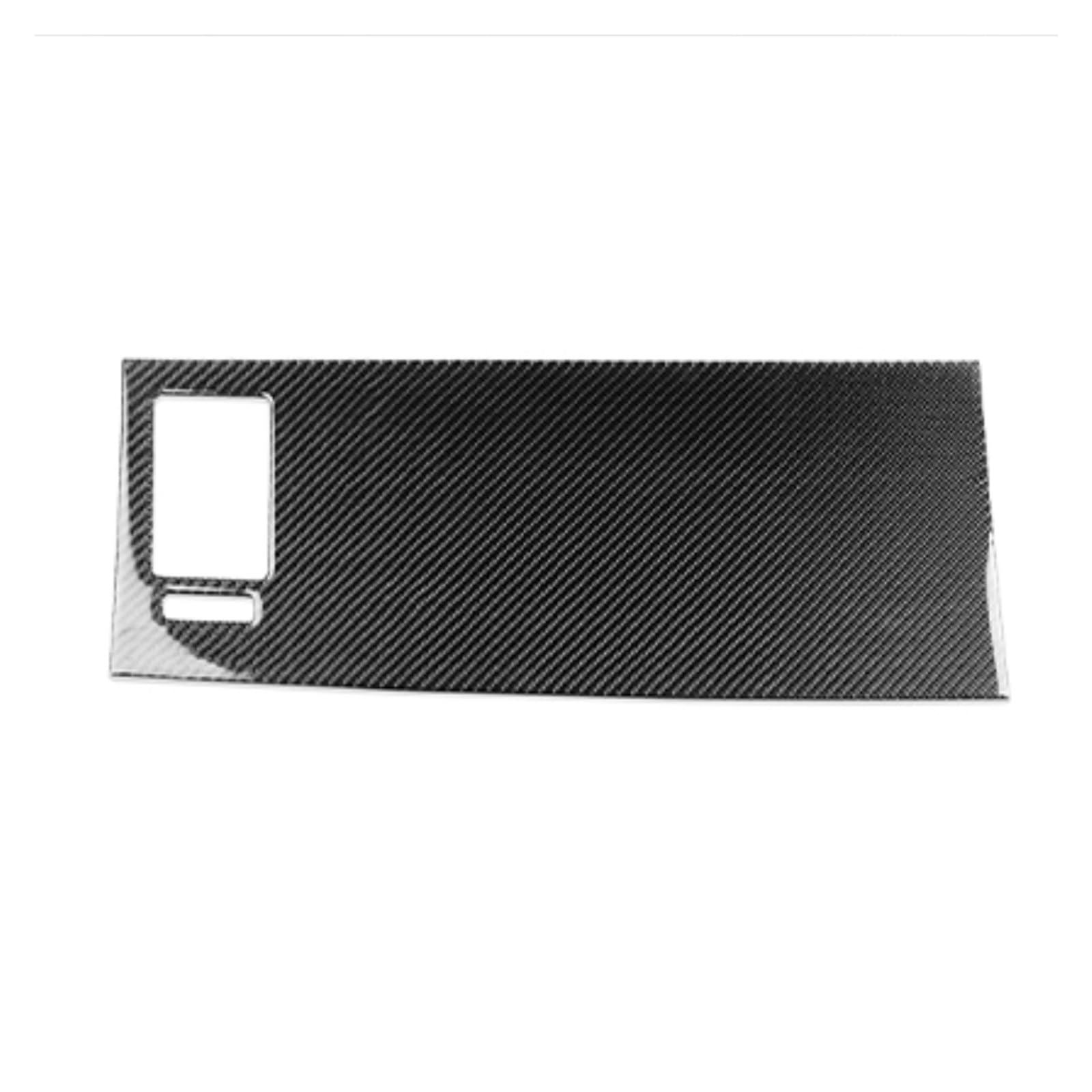 LUOWEINA Co-Pilot-Instrumententafel-Aufkleber, passend for Mazda, CX9 CX-9 2010-2015, Carbonfaser-Zierleiste, Auto-Innenausstattung, dekorativ Co-Pilot Zieraufkleber Armaturenbrett(Black RHD) von LUOWEINA