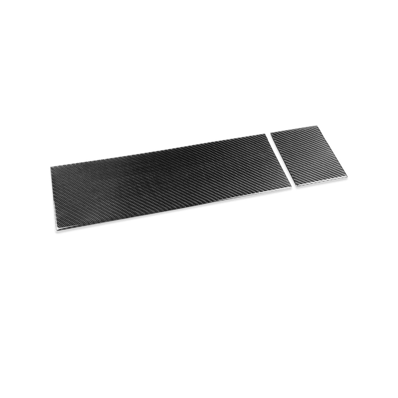 LUOWEINA Co-Pilot-Instrumententafel-Aufkleber, passend for Toyota, FJ Cruiser 2007-2021, Kohlefaserabdeckung, Auto-Innenausstattung, dekorative Zierleiste Co-Pilot Zieraufkleber Armaturenbrett(Black) von LUOWEINA