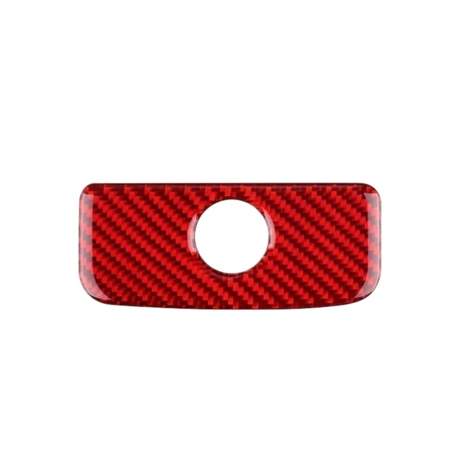 LUOWEINA Faseraufkleber for den Griff der Co-Pilot-Aufbewahrungsbox, passend for Subaru, WRX WRX STI 2022–2024 LHD RHD, Innenausstattung, Carbon Co-Pilot Zieraufkleber Armaturenbrett(Red) von LUOWEINA